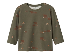 Name It tea leaf svampe/bjørne bluse